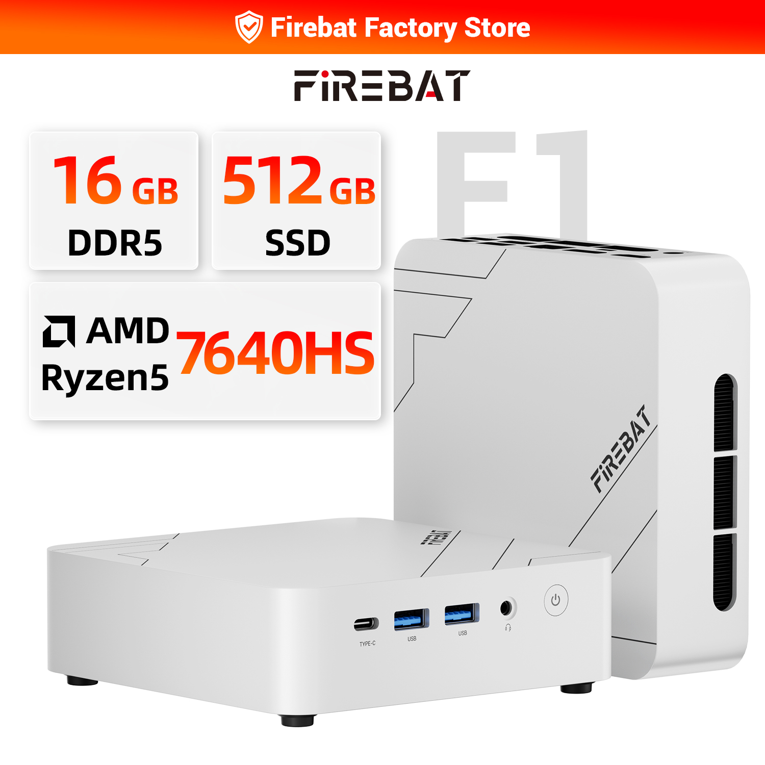 Pc Gaming Intel - FIREBAT F1 MINI PC AMD Ryzen