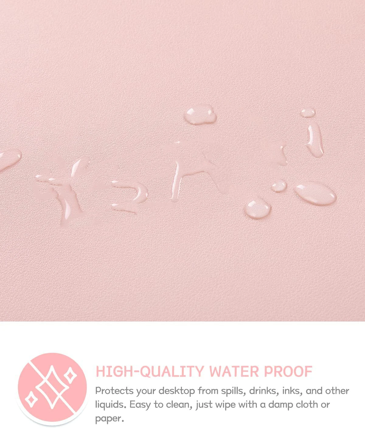 Desk Mat Waterproof PVC Mouse  - Pc Gaming Pink review and price