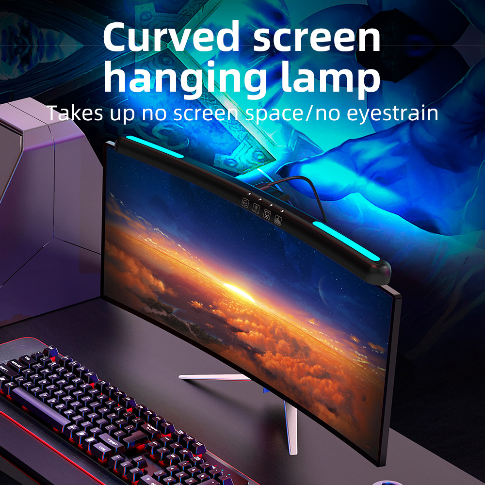 USB Stepless Dimming Screen Ha - Pc Gaming Pink review and price