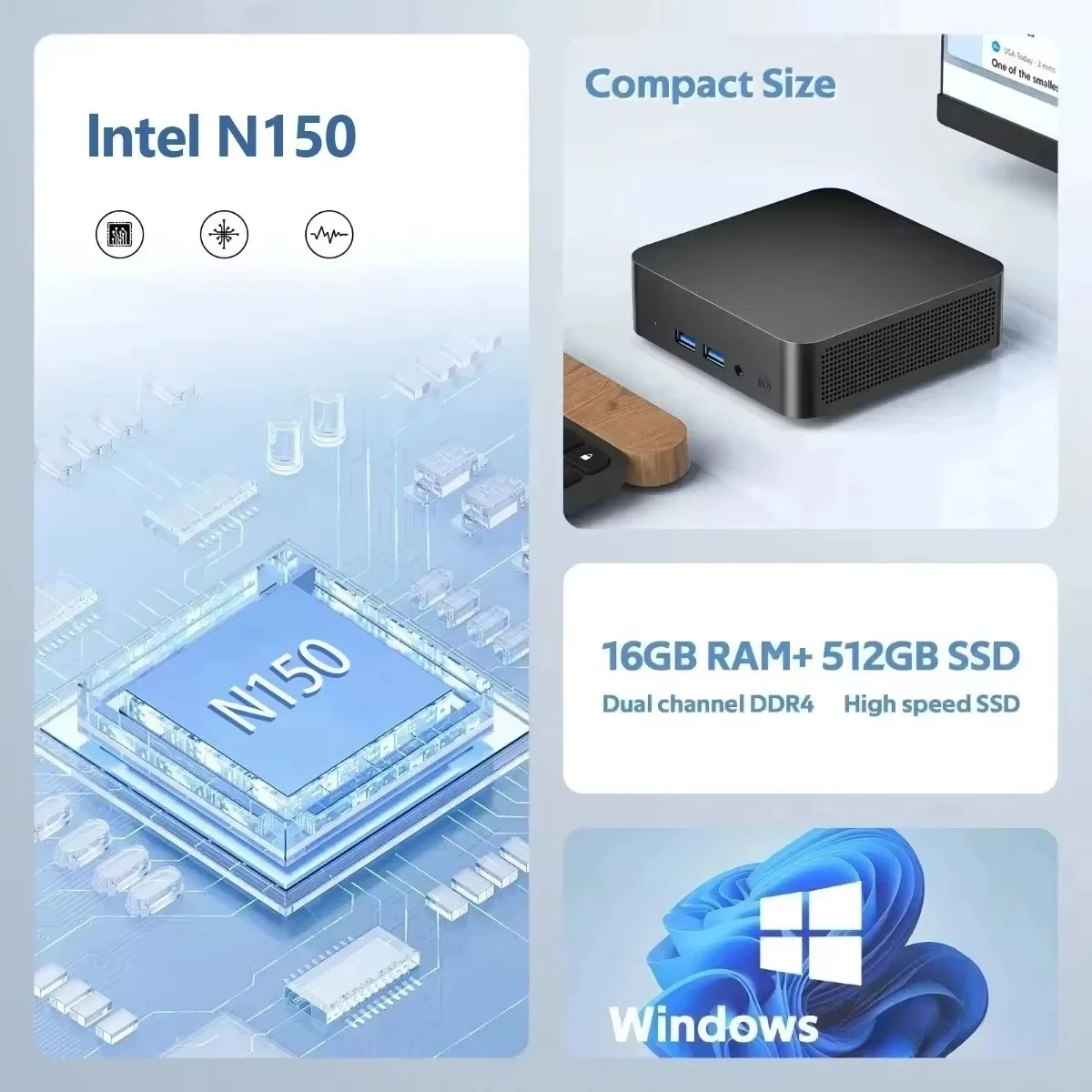 Portable Mini Pc Intel Core N1 - Pc Gaming Intel review and price
